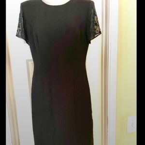 Vintage Donna Karan Black Dress, size 6,NWOT